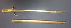 Original 1870 Dated French Chassepot M1866 Bayonet With Scabbard Shows Age
