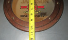 John Jameson Irish Whiskey Mirror Round Ship Porthole Wood Bar Pub Sign Vintage