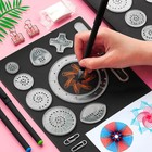 New Spirograph Design Pleastic Set Original Super Deluxe Toy Kid Art Drawing Set