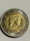 2 Euro Coin From Latvia 2014 - Milda With Manufacturing Defect   scar  On Neck