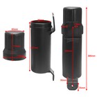 Motorcycle Tool Tube Storage Gloves Canister Repair Tool Box Waterproof Black