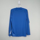 Quiksilver All Time Long Sleeve Rashguard Mens Sz Large Blue Uv Surf Swim Shirt