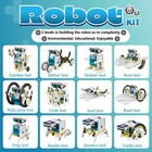 13-in-1 Solar Robot Toys For Ages 8 9 10 11 12 Year Old Boys Girls  White 