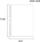 200 Pcs A4 Clear Document Folder  Waterproof Case Transparent Document Bag Paper