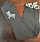 Under Armour Coldgear Boys M Compression Leggings Poly Black