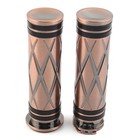 1  Pair Handlebar Hand Grips Bar For Harley Touring Dyna Sportster Xl883 Copper
