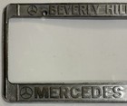 Rare Vintage Beverly Hills California License Plate Frame From Mercedes Benz