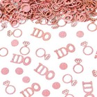 Rose Gold Bridal Shower Confetti For Tables Ring I Do Wedding Confetti For 