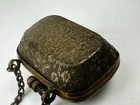 Antique Foreign White   Yellow Metal Thimble Case Available Worldwide