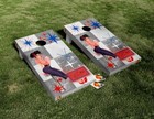 Custom Logo  Sports  Any Design Cornhole Board Vinyl Wrap Skins Laminated Decals