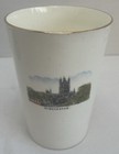 3 X Vintage Souvenir China Tumbler Cup Of Gloucester Cathedral   Market