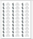 150 Country Mailbox Blue Flowers Mailing Return Address Labels Personalized