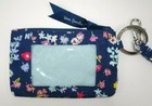 Vera Bradley Zip Id Case And Lanyard Set Scattered Wildflowers 1 Piece