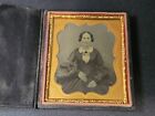 Sixth Plate Cased Antique Ambrotype Portrait 19th Century Victorian Woman Nice 