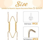 Plate Hangers The Wall Suitable 5-6 Inch Decorative Plate Stainless Steel