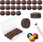 Billiard Pool Cue Tips Pool Stick Replacement Tips With Storage Box For Pool    
