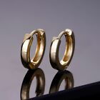 Real 14k Gold Vermeil 925 Silver Hoops Mens Ladies Small Huggie Earrings