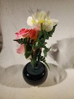 Vtg 1980s Moving Blooming Optic Fiber Fibre Retro Flower Electric Lamp See Video