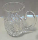 Vintage Waterford Cut Crystal Beer Drink Mug Tankard Glasses Set Of 2 Beautiful 