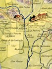 The Old Spanish And Mexican Ranchos Map Of Los Angeles County - 20x24