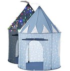 Kids Castle Tent   Lights  Children s Play House Toy  41  X 53   Blue