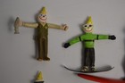 Vintage Jack In The Box Bendable Figures Surfing Fishing Jack s Back Toys