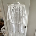 Confetti Avenue Rise And  Bride White Satin Robe