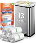 13 Gallon 100 Counts Fit 12-15 Gal Strong Tall Kitchen Trash Bags Garbage Bag   