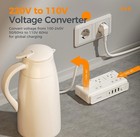 Tessan 220v To 110v Voltage Converter  International Universal Travel Adapter