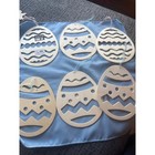 Wooden Craft Embellishments Easter Snowflakes Ducks Dinosaurs Clay Molds