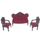 3pc Dollhouse 1 12 Vintage Furniture Miniature Accessory Sofa Chairs Living Room
