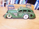 Very Nice Vintage 1930 s Marx Green Tin Litho Wind Up Tricky Taxi W  Box
