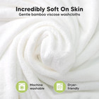6-pack Baby Washcloths - Soft Absorbent Viscose From Bamboo Wash Cloths For Babi