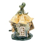 Blue Sky Clayworks Fairy Squash Flower House Tea Light Heather Goldminc Vintage