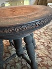 Antique Tonk Piano Stool New York Swivel Seat Claw Ball Feet Plant Stand 