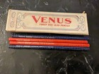 Vintage Venus Red   Blue Lead Pencils 4pc W  Original Box American Pencil Co