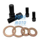 49mm Front Fork Leg Boots Rebuild Kit Set For Harley Dyna Wide Glide Fxdwg 07-17