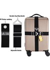 Travel Belt For Luggage Suitcase - Adjustable Elastic Add A Bag Luggage Strap