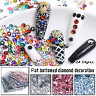Resin Non Hot Fix Rhinestones Flat Back Crystal Nail Diy Glitter Sewing Fabric 