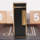 Dunhill Rollagas Lighter Gold black Lacquer_ultrasonically Cleaned_working