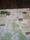 National Geographic Travelers Map Of Britain And Ireland Vintage 2000 31x20in