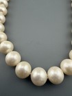 Vintage Large Freshwater Pearl Necklace 16    14k Clasp 10   11mm Vintage Restrung