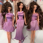 Vintage Mixed Doll Lot Of 8 Fashion Outfits Gowns See Pics