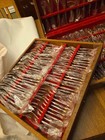 Vintage Thai  Solid Nickel Bronze Silverware Flatware Set 145 Pieces In A Box
