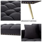 Sectional Sofa Sleeper  107  Nailhead Decor L-shaped Sectional Sofa Bed With    