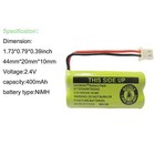 Cordless Phone Batteries Compatible With At t And Vtech Models 4-pack Replaceme
