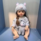 22in Real Reborn Babydolls Lifelike Newborn Girl Full Body Vinyl Silicone Doll