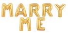 16  40  Silver Gold Letter Mylar Balloons Marry Me Wedding Bridal Propose Party