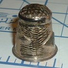 Antique Ketcham Mcdougall Sterling Silver Flower Thimble Unengraved