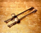 Vintage Pair Of Heavy Brass Classic Window Casement Adjusters 11 5    Adjustable
